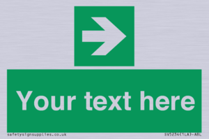 Custom Arrow Right Sign